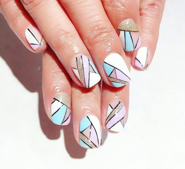 Dramatic Geometric Manicures That Will Add A Dose Of Sophistication To Your Look