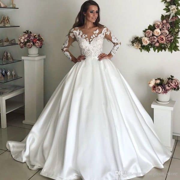 Silk Princess Wedding Dresses 6