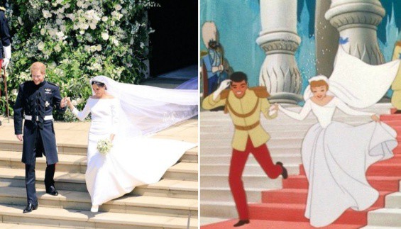 Crazy Resemblance Between The Royal Wedding And Disney Princess Fairy Tale