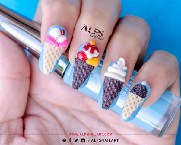 I Scream For Ice Cream Nails