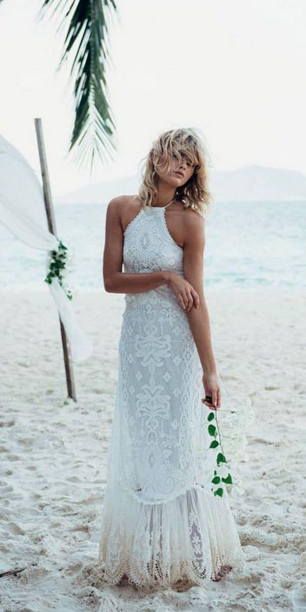 Goddess Wedding Dress Beach