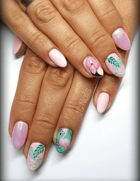 Flamingo Nail Designs That Celebrate Summer