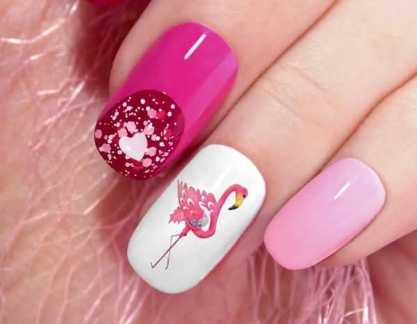 Flamingo Nail Designs That Celebrate Summer