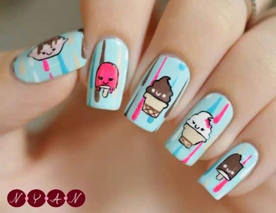 I Scream For Ice Cream Nails