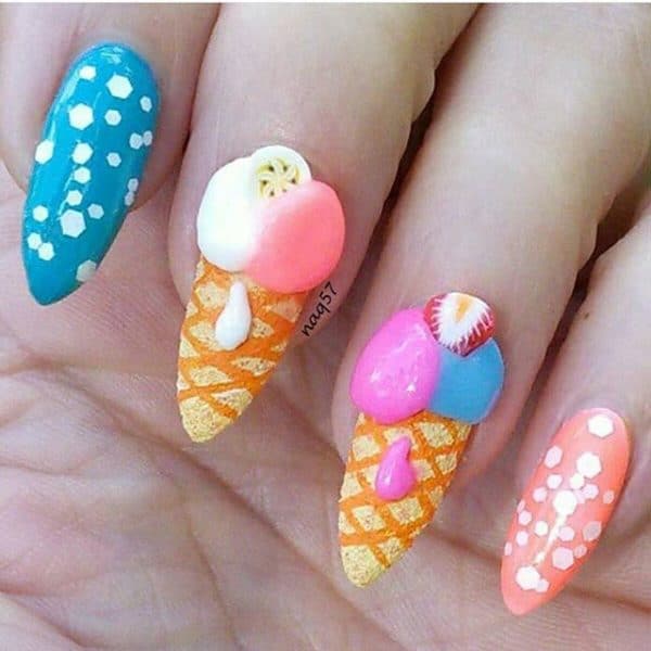 I Scream For Ice Cream Nails