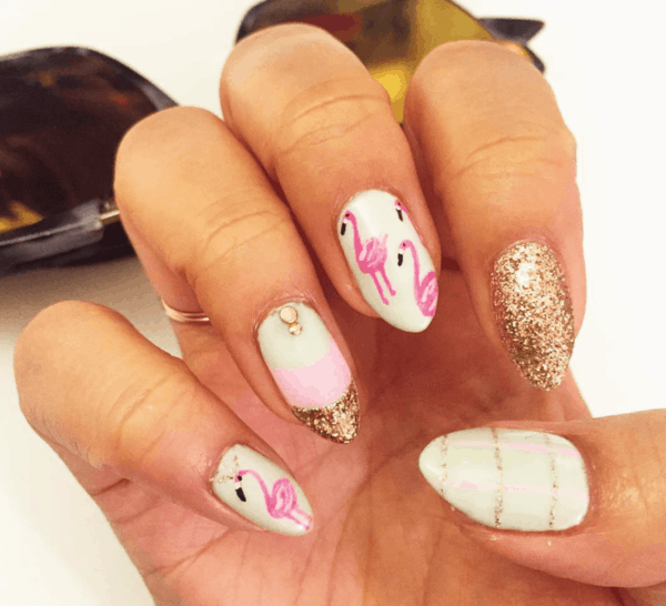 Flamingo Nail Designs That Celebrate Summer