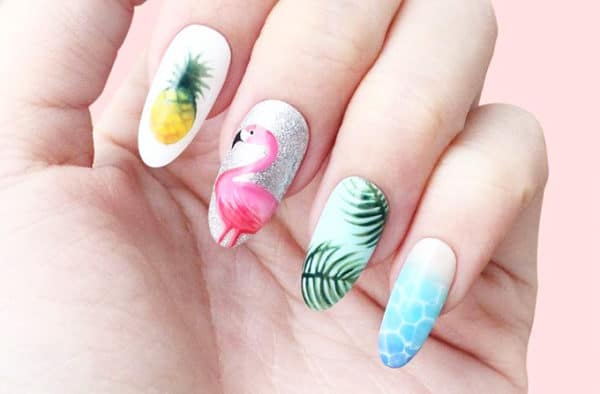 Flamingo Nail Designs That Celebrate Summer