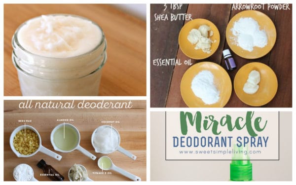 All-Natural Homemade Deodorants That