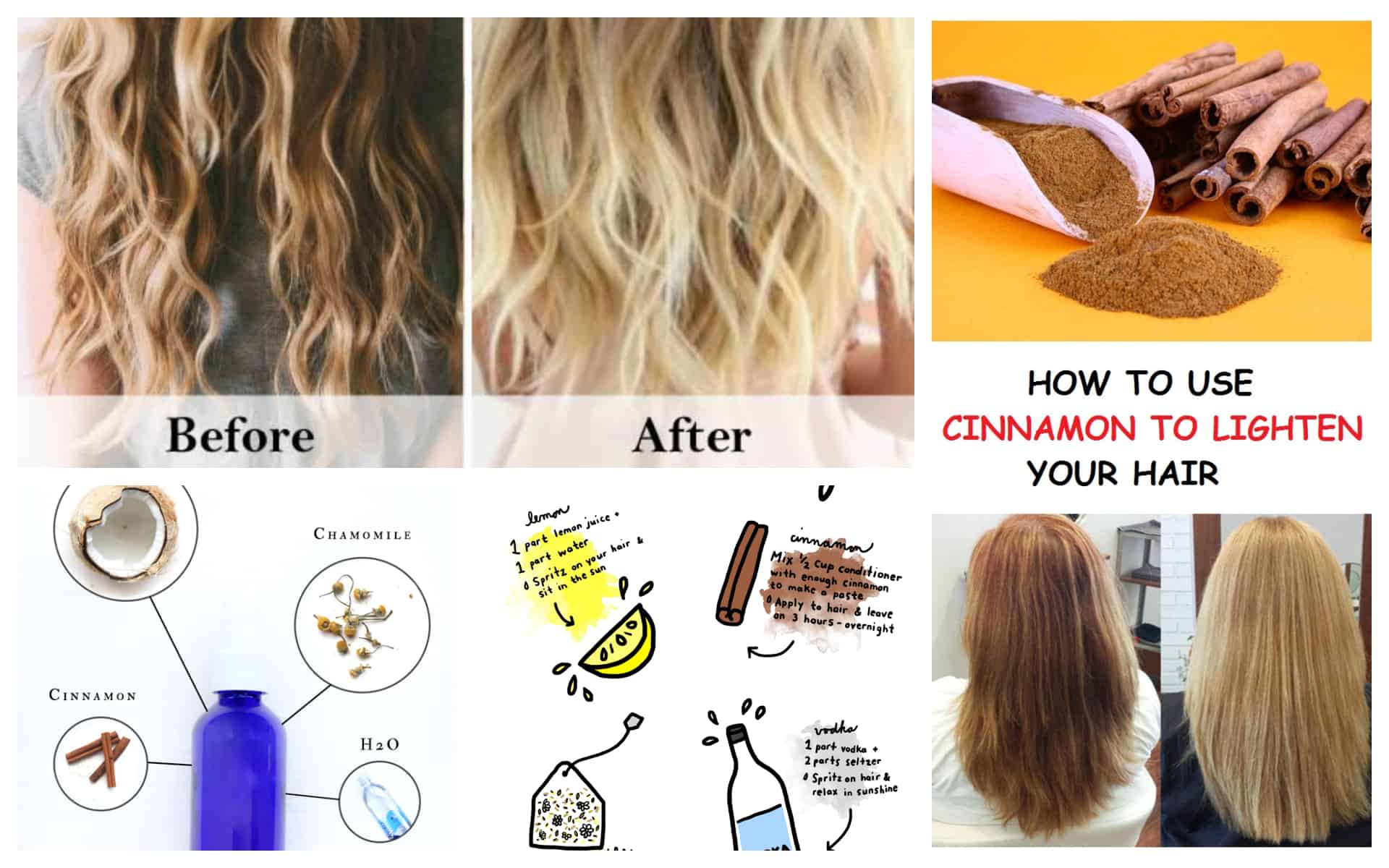 Natural And Easy Ways To Lighten Your Hair At Home - ALL FOR FASHION DESIGN