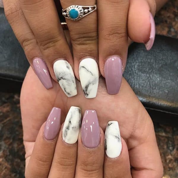 Fancy Marble Nails That Girls Are Going Crazy About