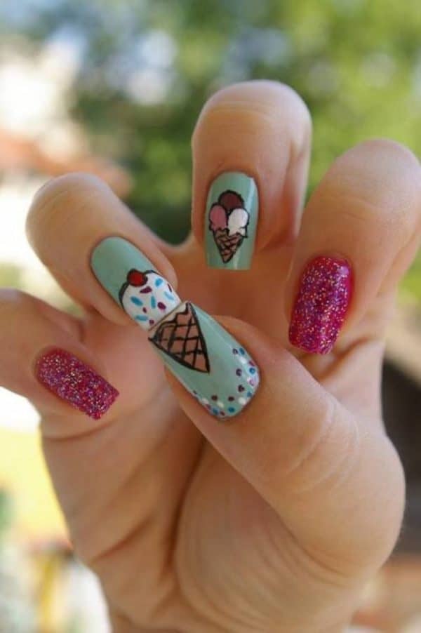 I Scream For Ice Cream Nails