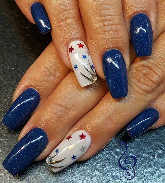 Fourth Of July Nail Designs 15 Fourth Of July Acrylic Nail Art