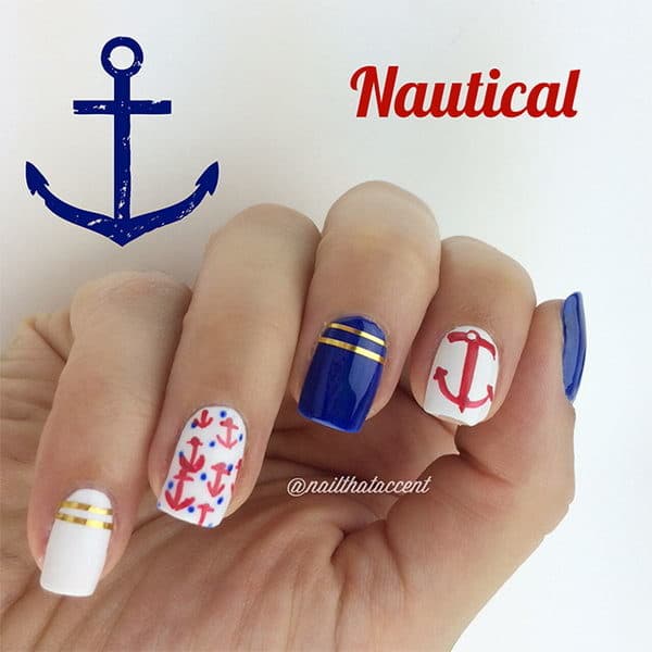 Summer Nautical Nail Designs That You Shouldnt Miss