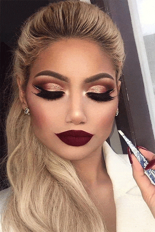 Makeup girls hairstyles look 2017 on lips