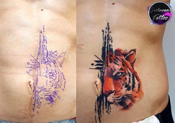 Simple Cover up Tattoo that will amaze you