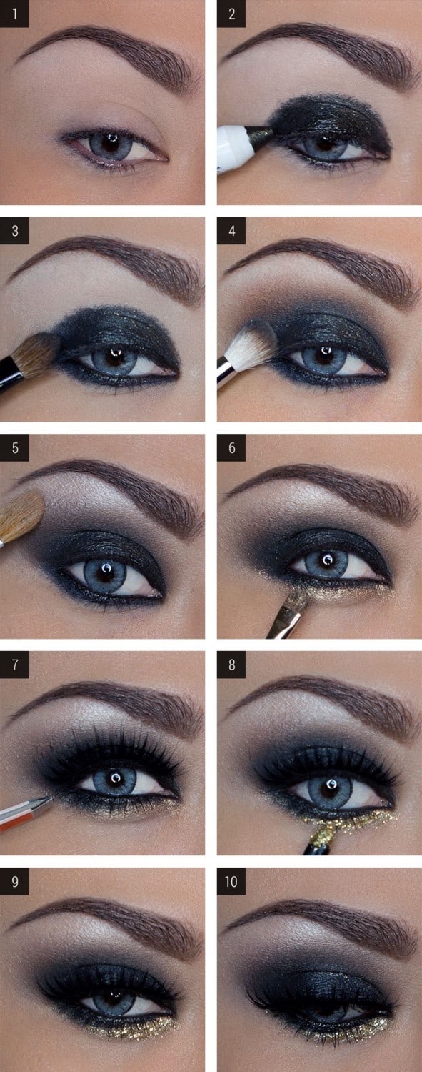 Glittering Eyeliner Makeup Ideas That Will Draw Attention To Your Eyes