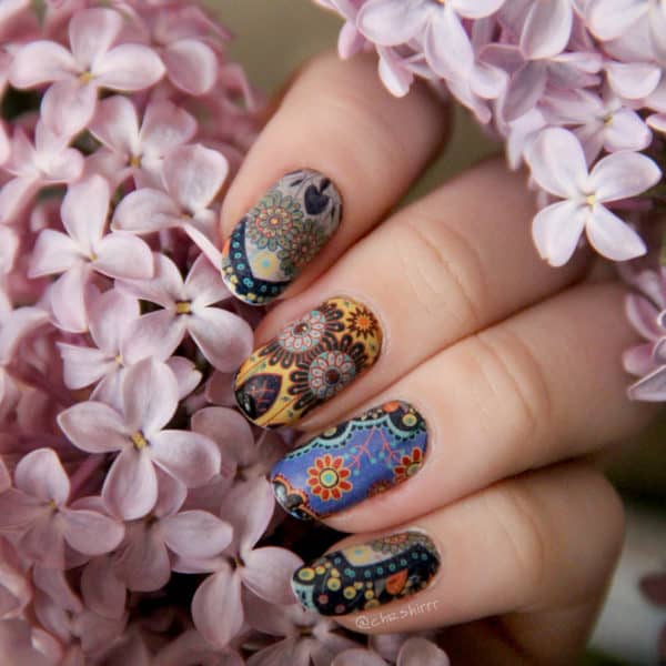 The Calming Beauty Of Mandala Nails