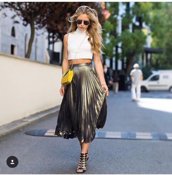 How To Style Pleated Skirts This Summer In Some Fancy Ways