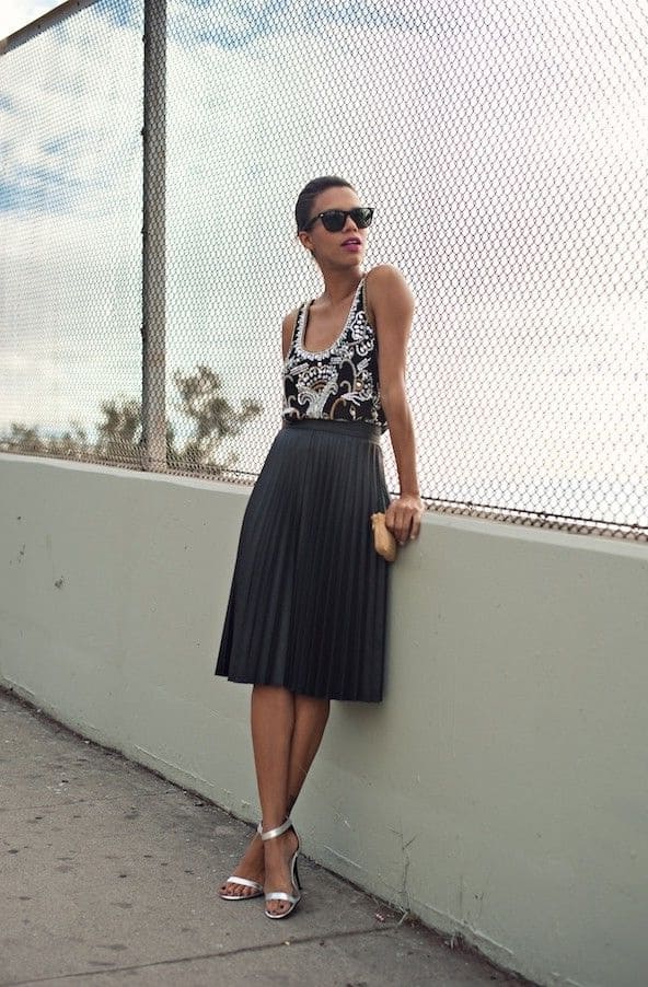 How To Style Pleated Skirts This Summer In Some Fancy Ways