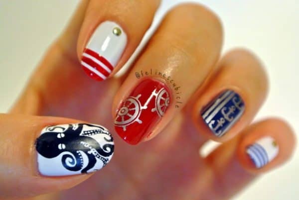 Summer Nautical Nail Designs That You Shouldnt Miss