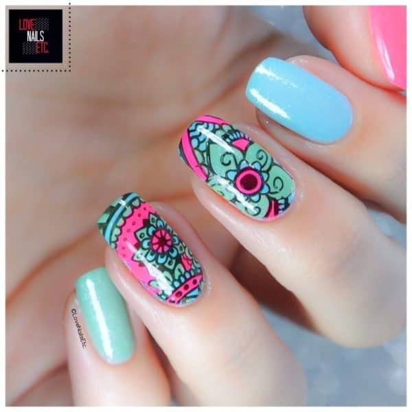 The Calming Beauty Of Mandala Nails