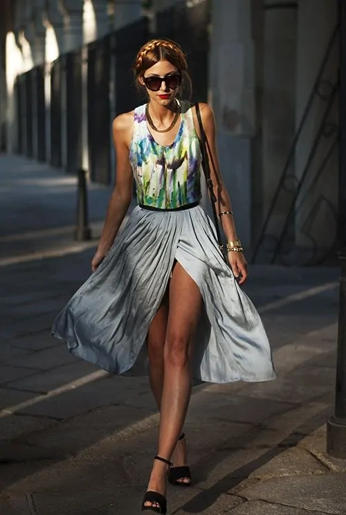 How To Style Pleated Skirts This Summer In Some Fancy Ways