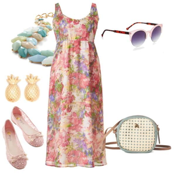 polyvore spring dresses