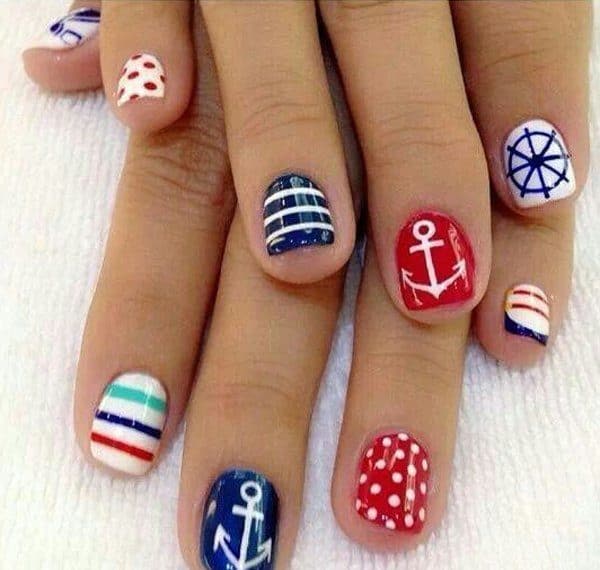 Summer Nautical Nail Designs That You Shouldnt Miss