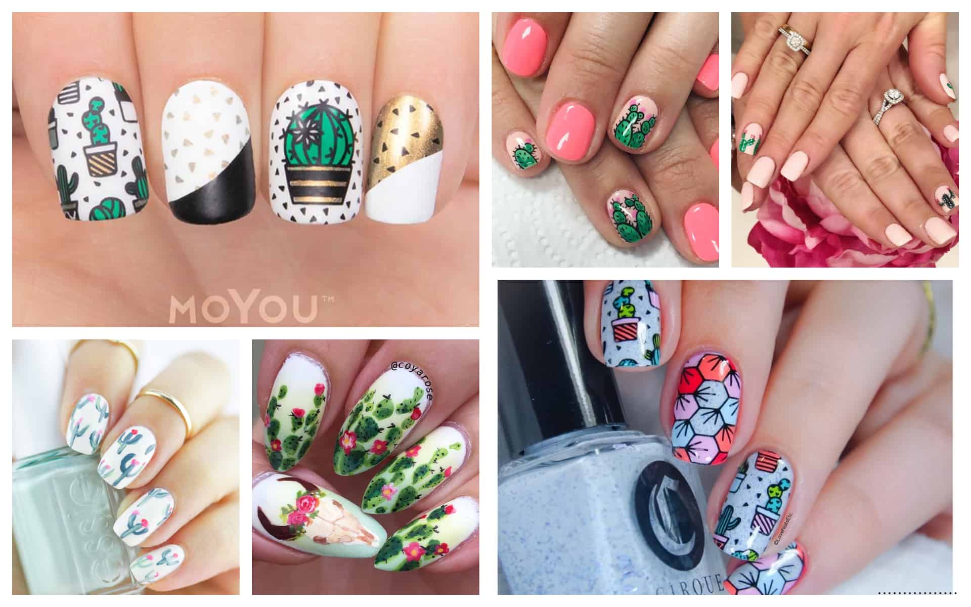 5. Cactus Flower Nail Art Step by Step - wide 4