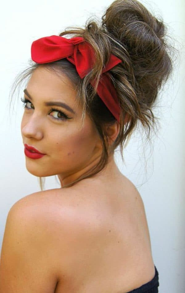 5 Super Easy Bandana Hairstyles Mrs Bella Youtube