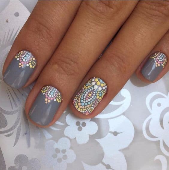 The Calming Beauty Of Mandala Nails