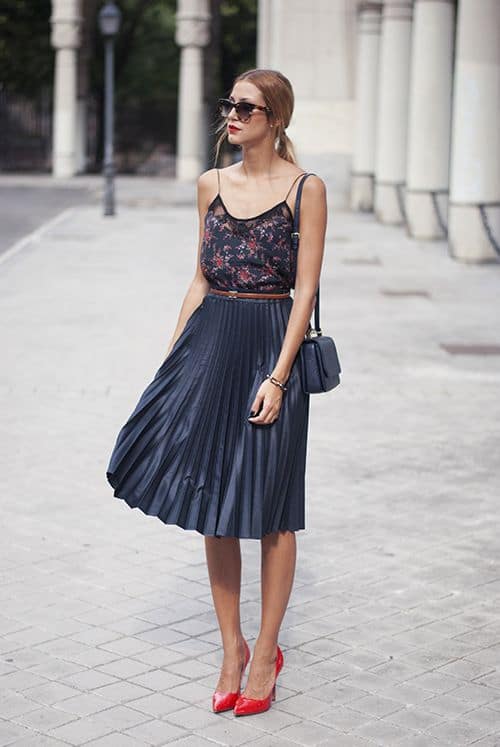How To Style Pleated Skirts This Summer In Some Fancy Ways