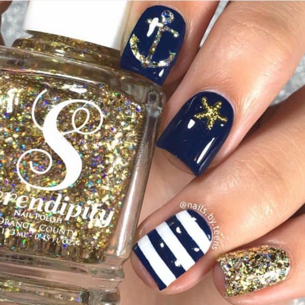 Summer Nautical Nail Designs That You Shouldnt Miss