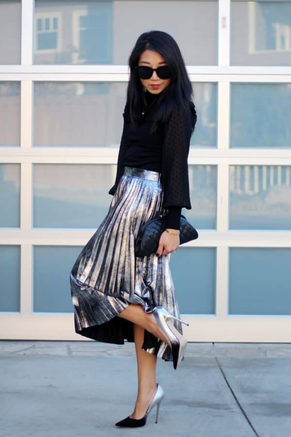 Cool And Modern Ways To Style Your Metallic Shoes