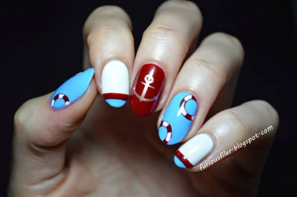 Summer Nautical Nail Designs That You Shouldnt Miss