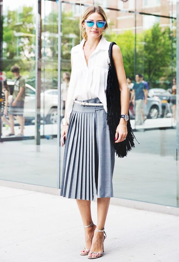 How To Style Pleated Skirts This Summer In Some Fancy Ways