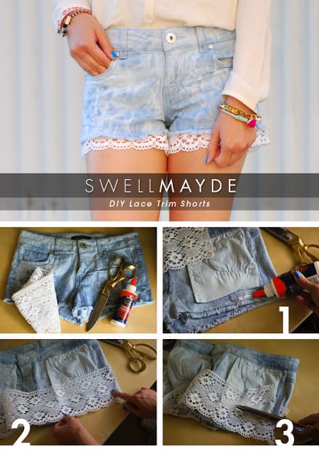 Cool DIY Denim Shorts Projects That Will Keep You Busy