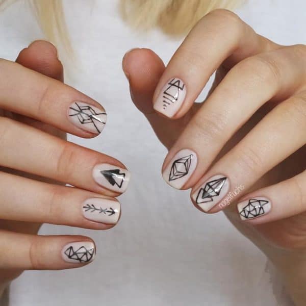 Eye Catching Geometric Manicure Ideas