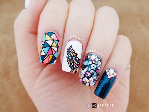 Eye Catching Geometric Manicure Ideas