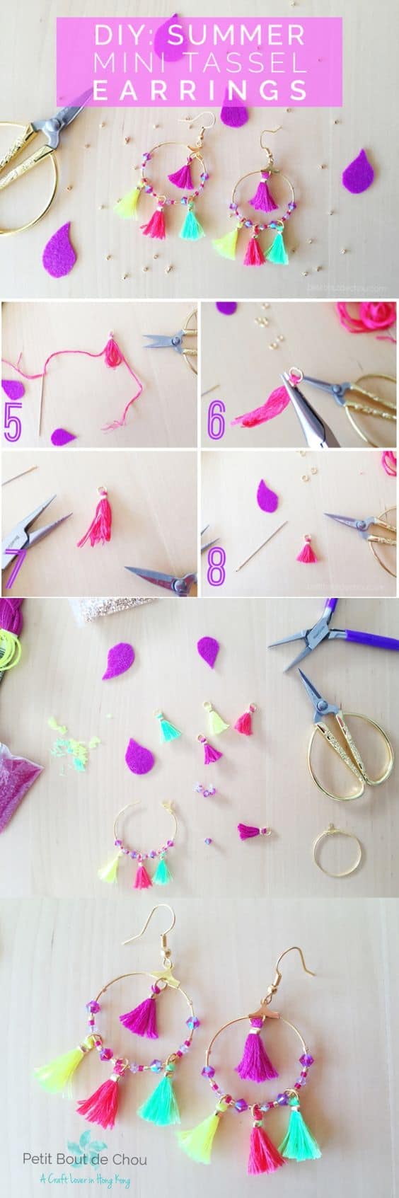 Amazing, Easy To Do DIY Tassel Earrings Tutorials You Must Try Now