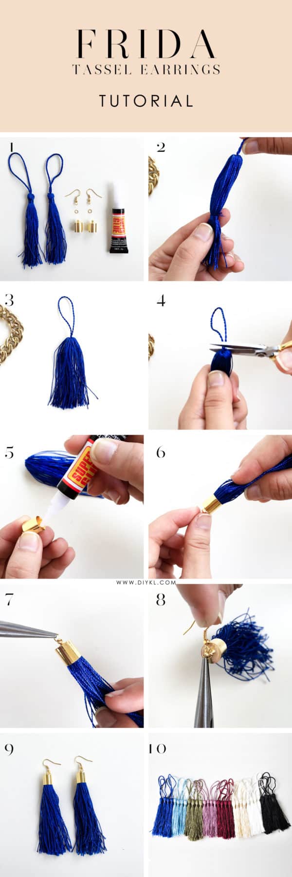 Amazing, Easy To Do DIY Tassel Earrings Tutorials You Must Try Now