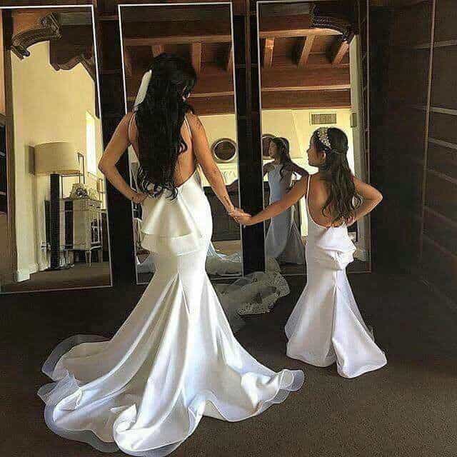 mother and daughter matching wedding guest outfits