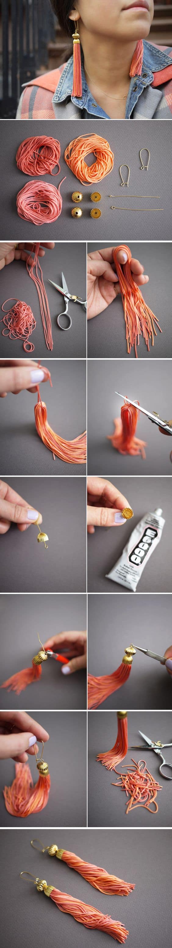 Amazing, Easy To Do DIY Tassel Earrings Tutorials You Must Try Now