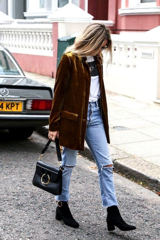 The Most Stylish Ways To Wear Velvet Blazer This Autumn - ALL FOR ...