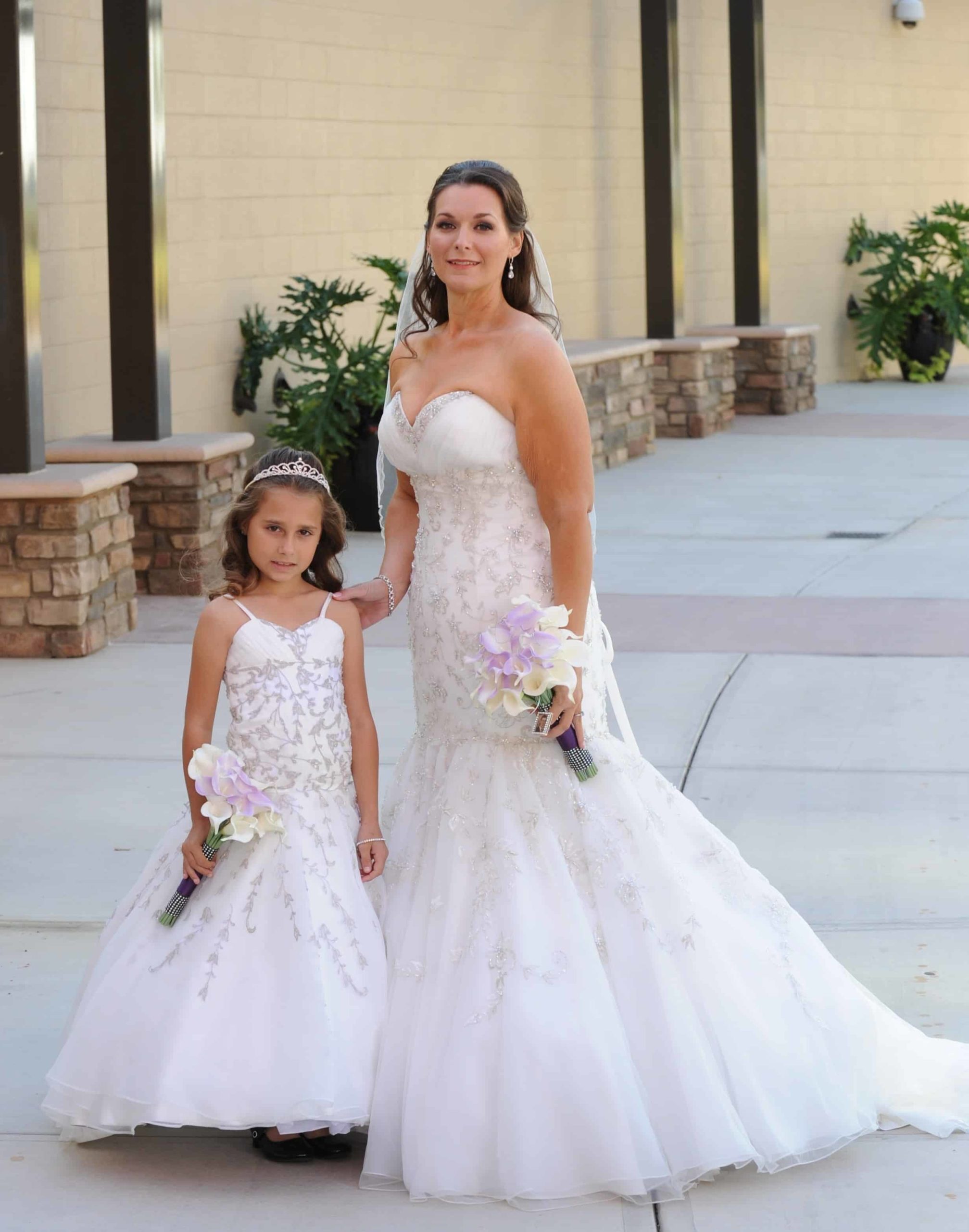 Mother Daughter Matching Wedding Dresses