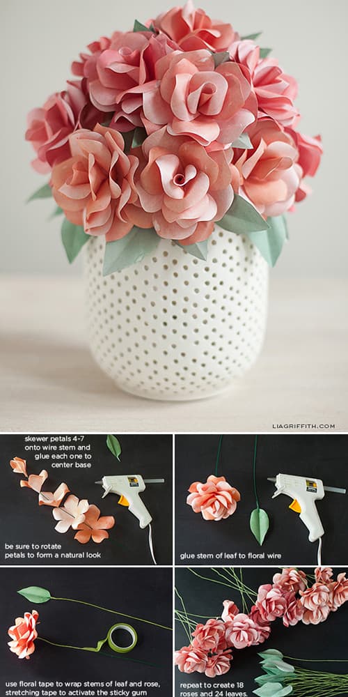 Step By Step DIY Paper Flowers Wedding Bouquets Tutorials To Follow Now