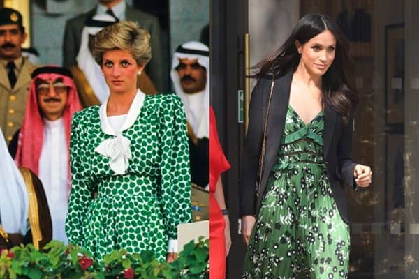 Seven Fashion Moments When Meghan Copied The Style Of The Princess Diana