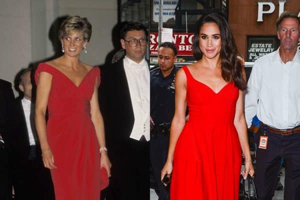 Seven Fashion Moments When Meghan Copied The Style Of The Princess Diana