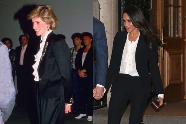 Seven Fashion Moments When Meghan Copied The Style Of The Princess Diana