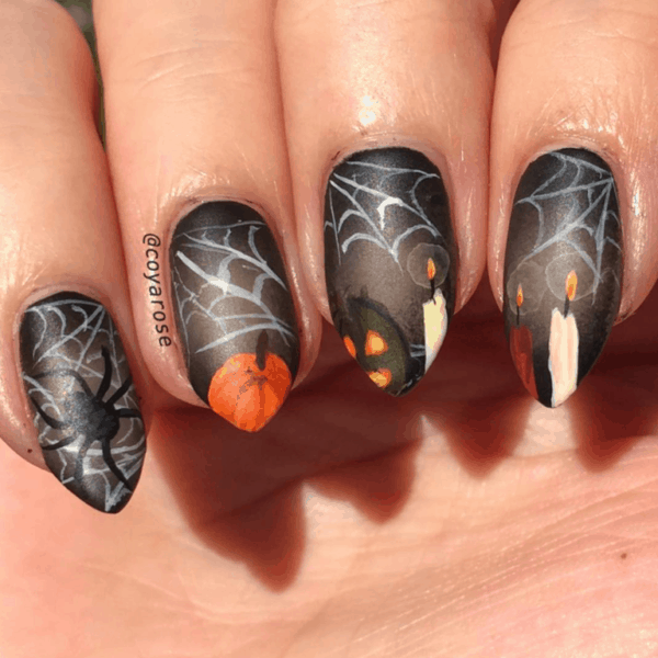 Amazing Halloween Inspired Nails Art Designs That Will Let Everybody Speechless